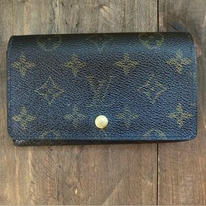 Louis Vuitton monogram wallet.